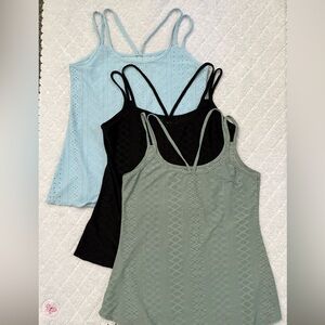 Bundle of Three Summer Eyelet Tank Tops